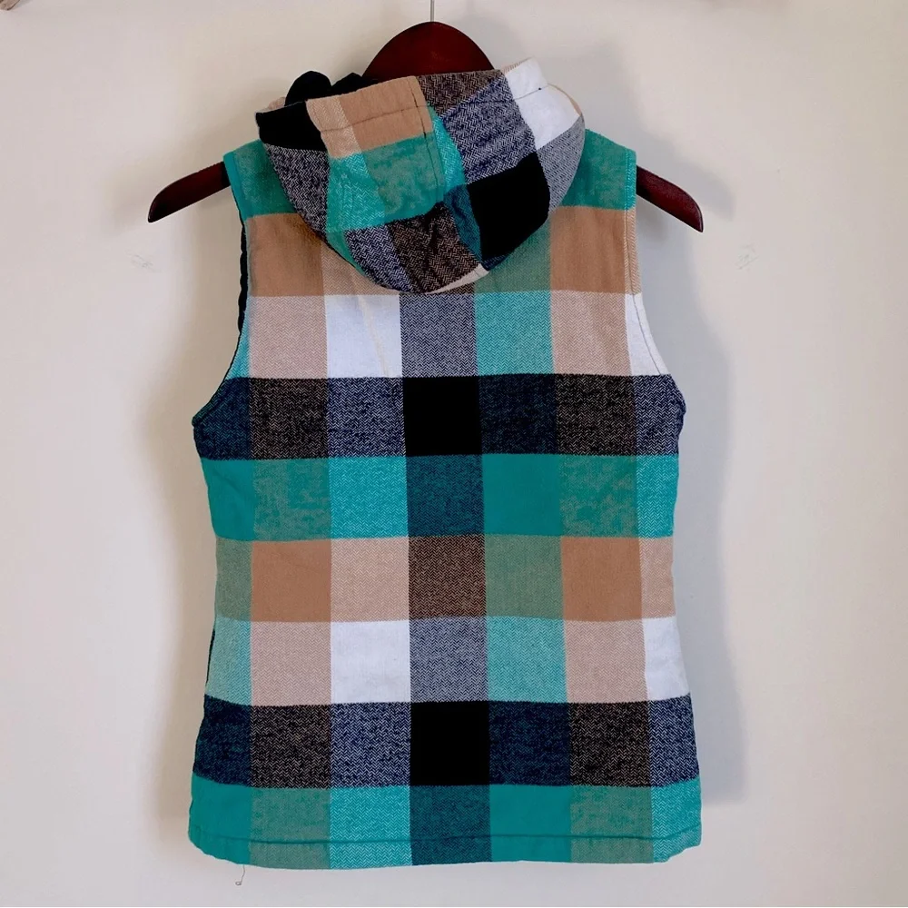 Women’s Hooded Vest XS Retro Vibes 😎🤘 - Picture 2 of 3